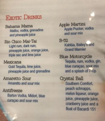 Menu photo 4 Rio Chico Mexican Restaurant Charleston, SC