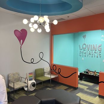 Loving Pediatric Dentistry - Front kids play area and train table - Pediatric Dentists Near Me - Austin, Texas Loving Pediatric Dentistry - Front kids play area and train table - Pediatric Dentists Near Me - Austin, Texas