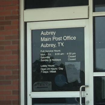 United States Post Office - Hours of business - Post Offices Near Me - Aubrey, Texas United States Post Office - Hours of business - Post Offices Near Me - Aubrey, Texas
