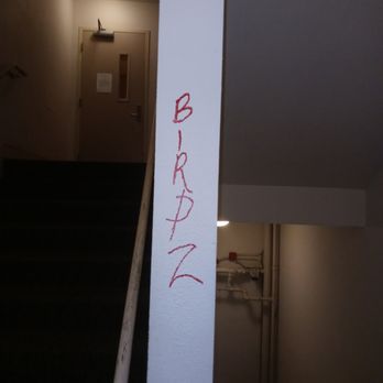 Max Hale Center - Tenant Krissy's friends drawing their graffiti on our walls in our stairwell , - Apartments Near Me - Bremerton, Washington Max Hale Center - Tenant Krissy's friends drawing their graffiti on our walls in our stairwell , - Apartments Near Me - Bremerton, Washington