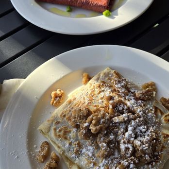 Lockwood Cafe - shrute crepe and apple brie crepe - Cafes Near Me - Ames, Iowa
