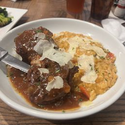 Pork chop with risotto