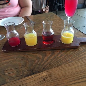 Panxa Cocina - Champagne with all you could ask for with different juices. We liked them all. Very nice combination! - Cocktail Bars Near Me - Long Beach, California