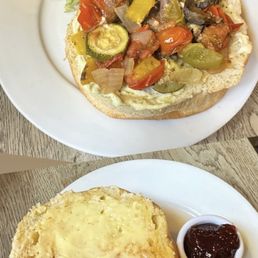 Vegetable Bath Bun & Bath Bun with jam. Vegetable Bath Bun & Bath Bun with jam.
