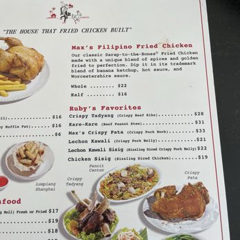Max's Restaurant - Milpitas - Menu 03/04/2026 - Filipino Near Me - Milpitas, California