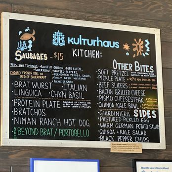 Kulturhaus Brewing - Menu - Brewpubs Near Me - Pismo Beach, California Kulturhaus Brewing - Menu - Brewpubs Near Me - Pismo Beach, California