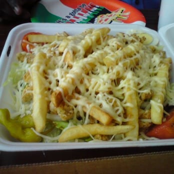 Belleria Pizza East - crispy chicken salad with fries and cheese - Pizza Near Me - Youngstown, Ohio Belleria Pizza East - crispy chicken salad with fries and cheese - Pizza Near Me - Youngstown, Ohio