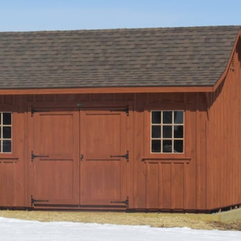 EZ Storage Barns - 12x20 Cape Board/ Batton   Siding:Cedar Trim: Cedar  Roof: Heatherblend - Sheds & Outdoor Storage Near Me - Leola, Pennsylvania