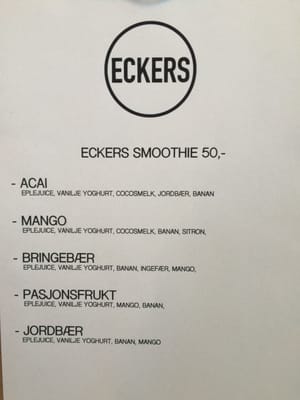 Menu photo 1 Eckers Oslo, 03 Menu photo 1 Eckers Oslo, 03