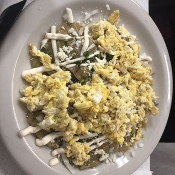 La Villa Mexican Grill - These are the chilaquiles...scrambled, of course. - Mexican Near Me - Valrico, Florida