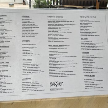 Passion Cafe - Menu - Juice Bars & Smoothies Near Me - Ibiza, PM Passion Cafe - Menu - Juice Bars & Smoothies Near Me - Ibiza, PM