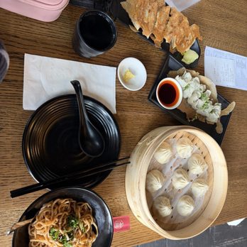 Dough Zone Dumpling House - Cupertino - Dan Dan Noodles Pork Xiao Long Bao (8) Pork Boiled Wontons in Chili Sauce (6) Pork & Shrimp Potstickers (6) - Dim Sum Near Me - Cupertino, California Dough Zone Dumpling House - Cupertino - Dan Dan Noodles Pork Xiao Long Bao (8) Pork Boiled Wontons in Chili Sauce (6) Pork & Shrimp Potstickers (6) - Dim Sum Near Me - Cupertino, California