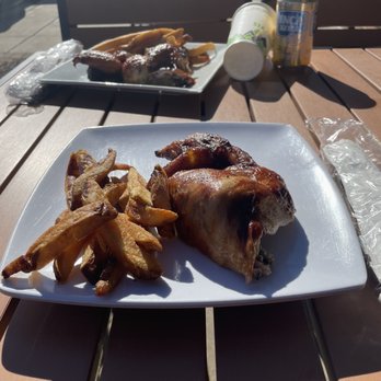 Alpaca Chicken - 1/4 Dark Chicken/Hand Cut Fries/Plantain - Peruvian Near Me - Raleigh, North Carolina Alpaca Chicken - 1/4 Dark Chicken/Hand Cut Fries/Plantain - Peruvian Near Me - Raleigh, North Carolina