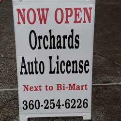 Orchards Auto License