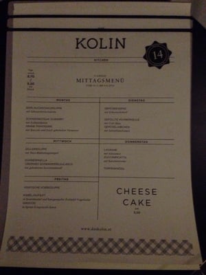 Menu photo 2 Das Kolin Vienna, 9