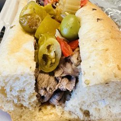 Serrelli's Finer Foods - Italian beef w/ hot peppers