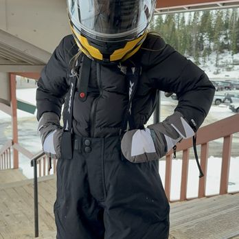 Brundage Mountain Resort - Before the snowmobile fell and pinned her leg  - I will never forget her scream -thank god my brother in law help me lift if of her. - Ski Resorts Near Me - McCall, Idaho