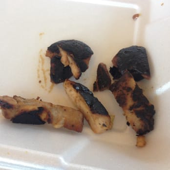 Panda Express - Half of my order of teriyaki chicken burnt to cinders.. - Chinese Near Me - San Luis Obispo, California