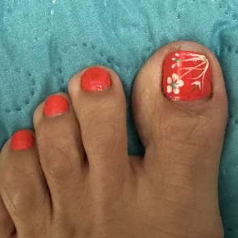 Pampered Nails - Pedicure with artwork - Nail Salons Near Me - Monterey, California Pampered Nails - Pedicure with artwork - Nail Salons Near Me - Monterey, California