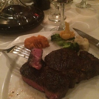 Gio's Prime 26 - Wagyu ribeye steak, medium rare.  Like butter, but better! - Seafood Near Me - Rochester, New York