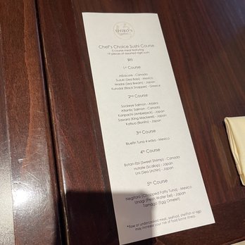 Shiro's - Menu - Sushi Bars Near Me - Seattle, Washington