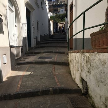 Isola di Capri - These are the stairs you walk to get up to the city if you don't take the bus. It's a long uphill walk. - Local Flavor Near Me - Capri, NA