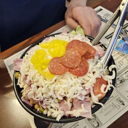 Giant antipasta salad