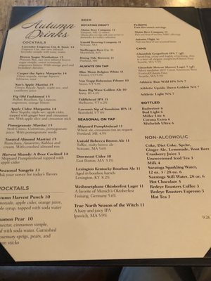 Menu photo 4 Cheever Tavern Norwell, MA