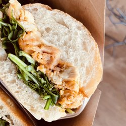 Seafab Cafe - SEAFAB Dub Spicy Chicken. 1 of 4 lunch sandwiches available. More options coming soon.