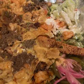 Papaya Mexican Grill - Shrimp and beef Nachos! We dug in already! Dixons were plenty and 2 of us had a lot on our plate. - Tex-Mex Near Me - Arlington, Texas Papaya Mexican Grill - Shrimp and beef Nachos! We dug in already! Dixons were plenty and 2 of us had a lot on our plate. - Tex-Mex Near Me - Arlington, Texas