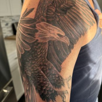 Daredevil Tattoo Studio - My husbands 2nd tattoo - Tattoo Near Me - Plainfield, Illinois