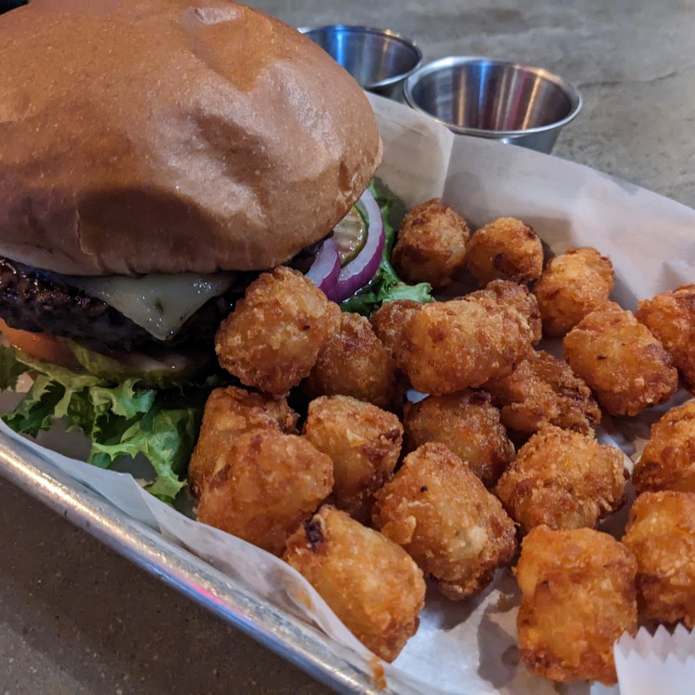 O' Be Joyful - Jalapeno burger with tots at O' Be Joyful, Franklin - Burgers Near Me - Franklin, Tennessee O' Be Joyful - Jalapeno burger with tots at O' Be Joyful, Franklin - Burgers Near Me - Franklin, Tennessee