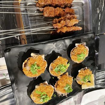 Khan Skewer Restaurant - Scallops, chicken heart skewers, beef skewers. - Barbeque Near Me - Honolulu, Hawaii Khan Skewer Restaurant - Scallops, chicken heart skewers, beef skewers. - Barbeque Near Me - Honolulu, Hawaii