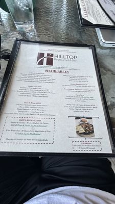 Menu photo 6 Hilltop Restaurant and Bar Burbank, CA Menu photo 6 Hilltop Restaurant and Bar Burbank, CA