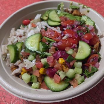 CAVA - Harissa Honey Chicken Avocado Bowl - Mediterranean Near Me - Rancho Cucamonga, California CAVA - Harissa Honey Chicken Avocado Bowl - Mediterranean Near Me - Rancho Cucamonga, California