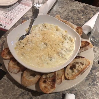 Milwaukee Grill - Artichoke Dip -- amazing, but get a second order of the bread. - American Near Me - Janesville, Wisconsin