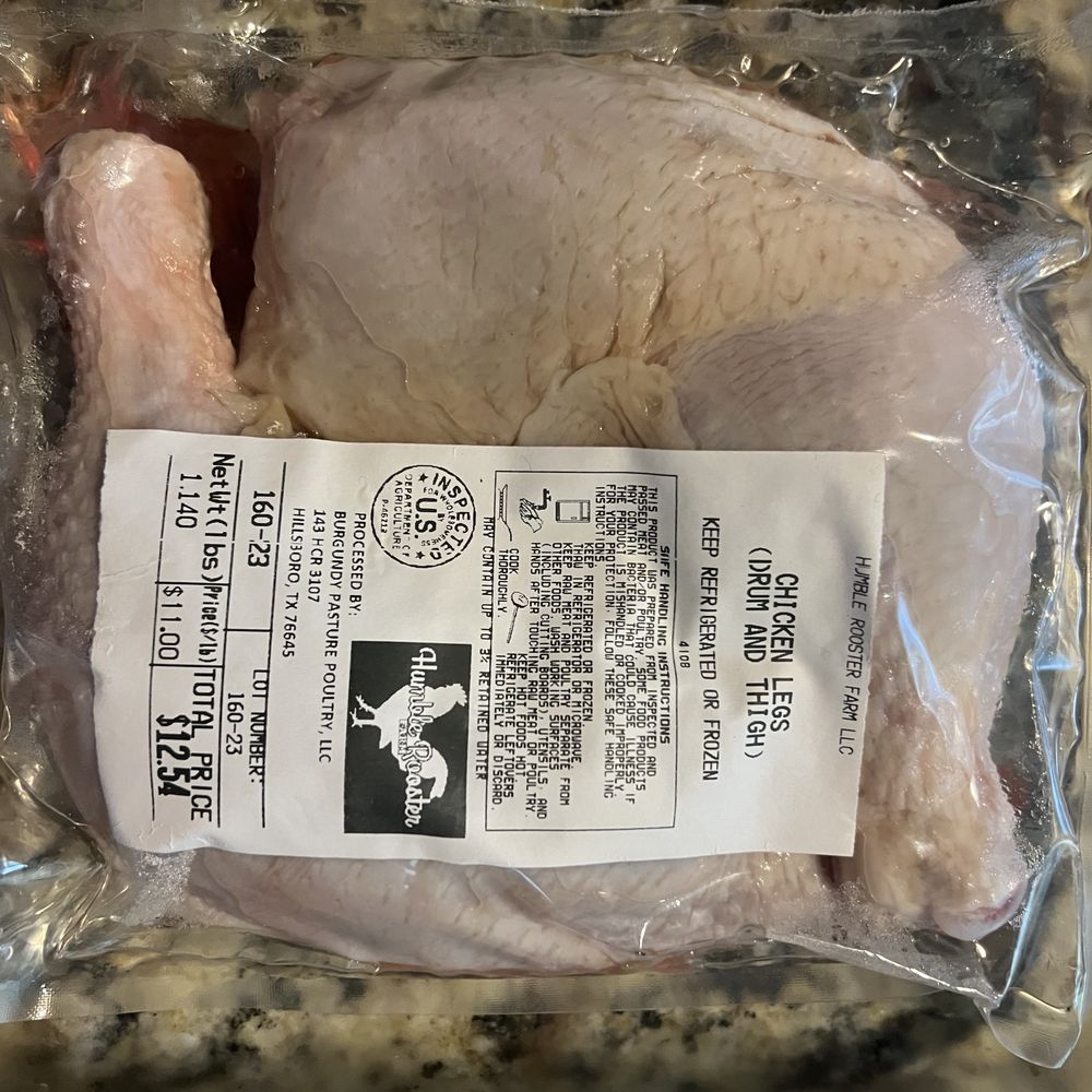 Humble Rooster Farm - Chicken Leg Quarters - Farmers Market Near Me - Bertram, Texas Humble Rooster Farm - Chicken Leg Quarters - Farmers Market Near Me - Bertram, Texas