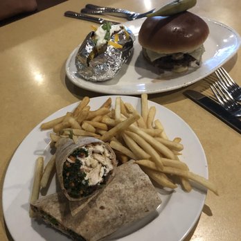 The Root Cellar - Chicken kale wrap, loaded baked potato and tavern burger! Delicious! - Southern Near Me - Lexington, South Carolina