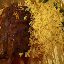Baby ribs and yellow rice Baby ribs and yellow rice