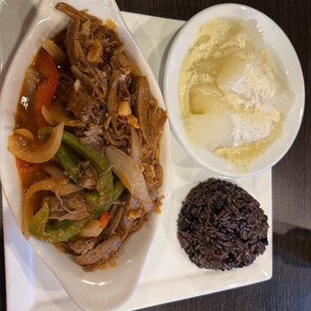 K’Bola - Ropa Vieja with Yuca Con Mojo and Arroz Congris - Cuban Near Me - Williamsburg, Virginia K’Bola - Ropa Vieja with Yuca Con Mojo and Arroz Congris - Cuban Near Me - Williamsburg, Virginia
