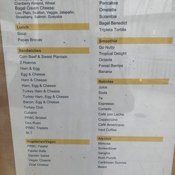 Puerto Rico Bagel - Food and drink menu - Bagels Near Me - San Juan, Puerto Rico Puerto Rico Bagel - Food and drink menu - Bagels Near Me - San Juan, Puerto Rico