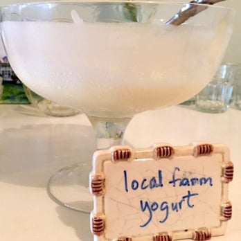 Wades Point Inn On The Bay - Local farm yogurt for breakfast - Hotels Near Me - McDaniel, Maryland