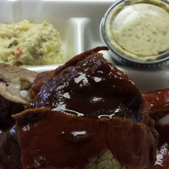 Jon Jon's - Combo #11 (1 Rib, Chicken, Tri-Tip, Baked Beans, Potato Salad, Slice of Bread, $9) - Barbeque Near Me - San Jose, California Jon Jon's - Combo #11 (1 Rib, Chicken, Tri-Tip, Baked Beans, Potato Salad, Slice of Bread, $9) - Barbeque Near Me - San Jose, California