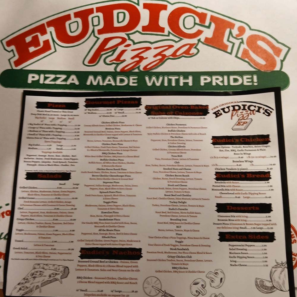 Eudici's Pizza - Menu - Pizza Near Me - Bay City, Michigan Eudici's Pizza - Menu - Pizza Near Me - Bay City, Michigan