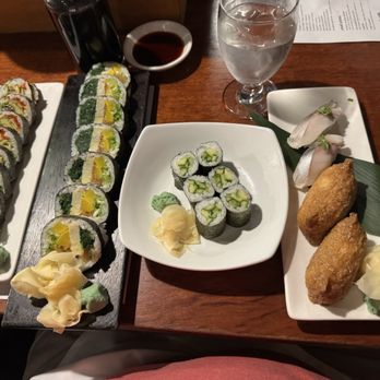 Umi Sake House - Salmon skin roll Futomaki roll cucumber roll mackerel & Inari - Sushi Bars Near Me - Seattle, Washington