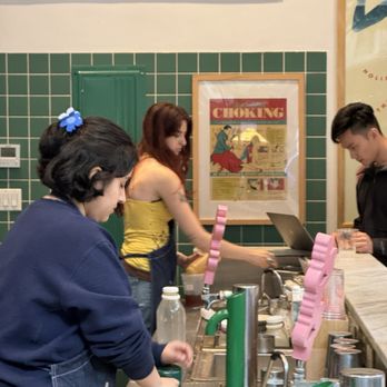 Cha Cha Matcha - Being nice to people costs extra for the employee in the yellow top. - Coffee & Tea Near Me - New York, New York Cha Cha Matcha - Being nice to people costs extra for the employee in the yellow top. - Coffee & Tea Near Me - New York, New York