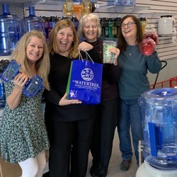 WaterTree Richmond East - Delighted patrons, in our new store, expressing joy!