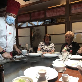 Benihana - Wheeling - Waiting for the show to start! The chefs are excellent performers when they cook the meals! So cool! - Sushi Bars Near Me - Wheeling, Illinois Benihana - Wheeling - Waiting for the show to start! The chefs are excellent performers when they cook the meals! So cool! - Sushi Bars Near Me - Wheeling, Illinois