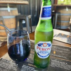 Cesario’s Pizzeria - Montepulchiano Red and Peroni