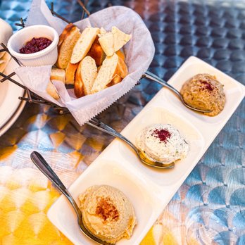 Yayla Bistro - Trio (Baba Ghanoush, Hummus, Cacik) - Mediterranean Near Me - Arlington, Virginia Yayla Bistro - Trio (Baba Ghanoush, Hummus, Cacik) - Mediterranean Near Me - Arlington, Virginia